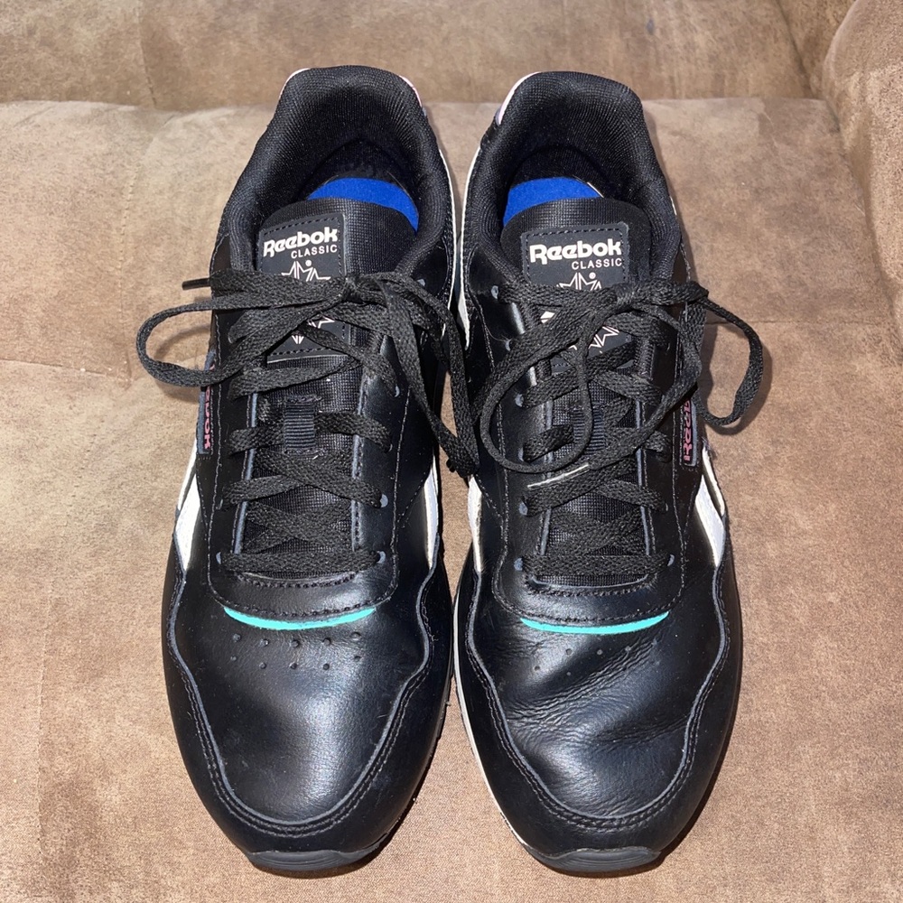 Reebok Classic Harman Run Women's DV8862 Black Pink Teal Running Shoes Sz 8.5